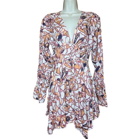 A.L.C. Salina Floral Linen Mini Dress NWT Size 4 - Picture 4 of 10